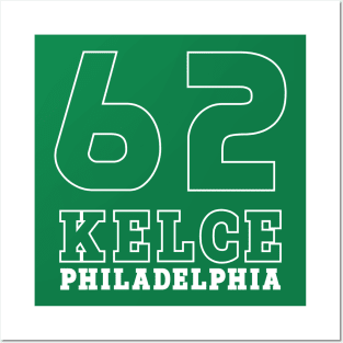 Kelce Jersey - 62 // Typography Design Posters and Art